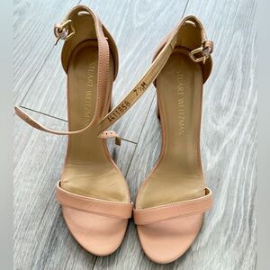 Stuart Weitzman Nude Block Heel